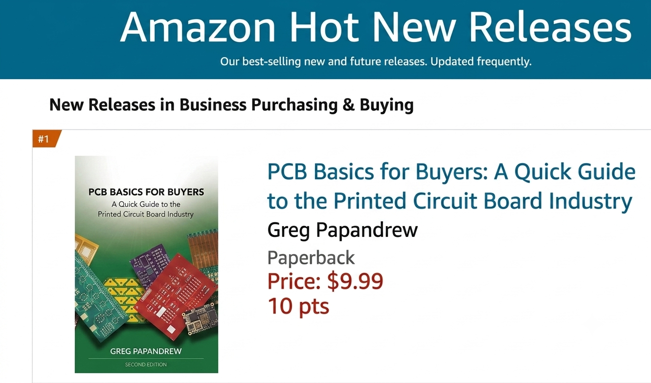 Amazon listing of PCB Basics for Buyers